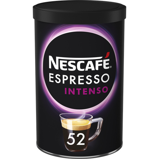 NESCAFÉ Espresso Intenso Café Soluble 100 pur Arabica Boîte de 95g