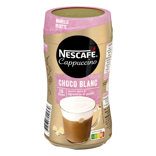 NESCAFE Cappuccino Choco Blanc café Soluble Boîte de 270g