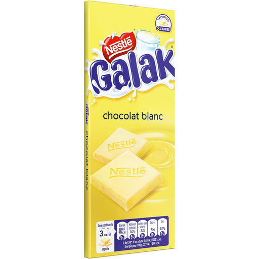 Galak Chocolat Blanc Tablette G Croquons La Vie