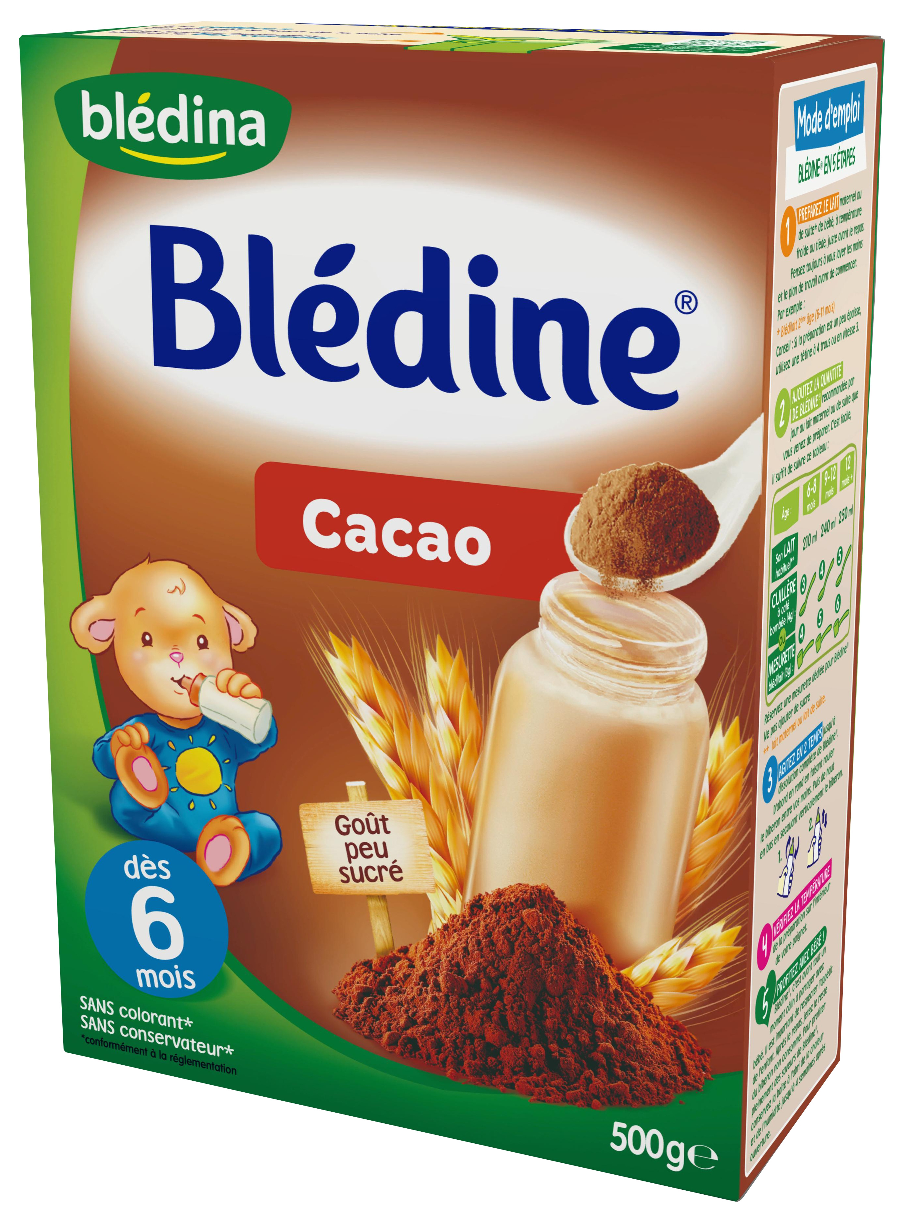 Cereales Pour Bebe Saveur Cacao Des 6 Mois Bledina La Boite De 500g Shoptimise
