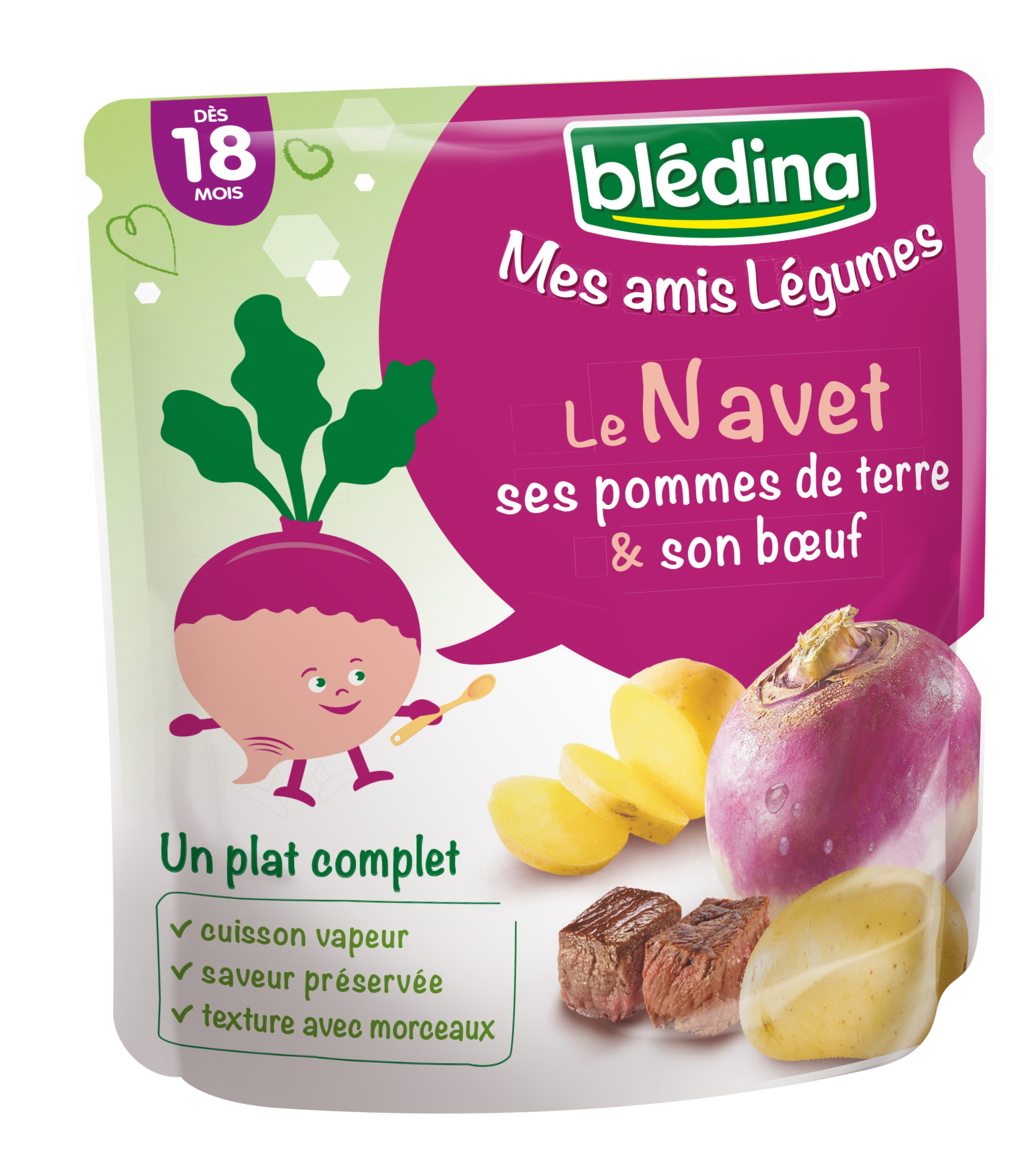 Le Navet Pomme De Terre Bœuf Des 18 Mois Mes Amis Legumes Bledina Le Sachet De 190 G Shoptimise