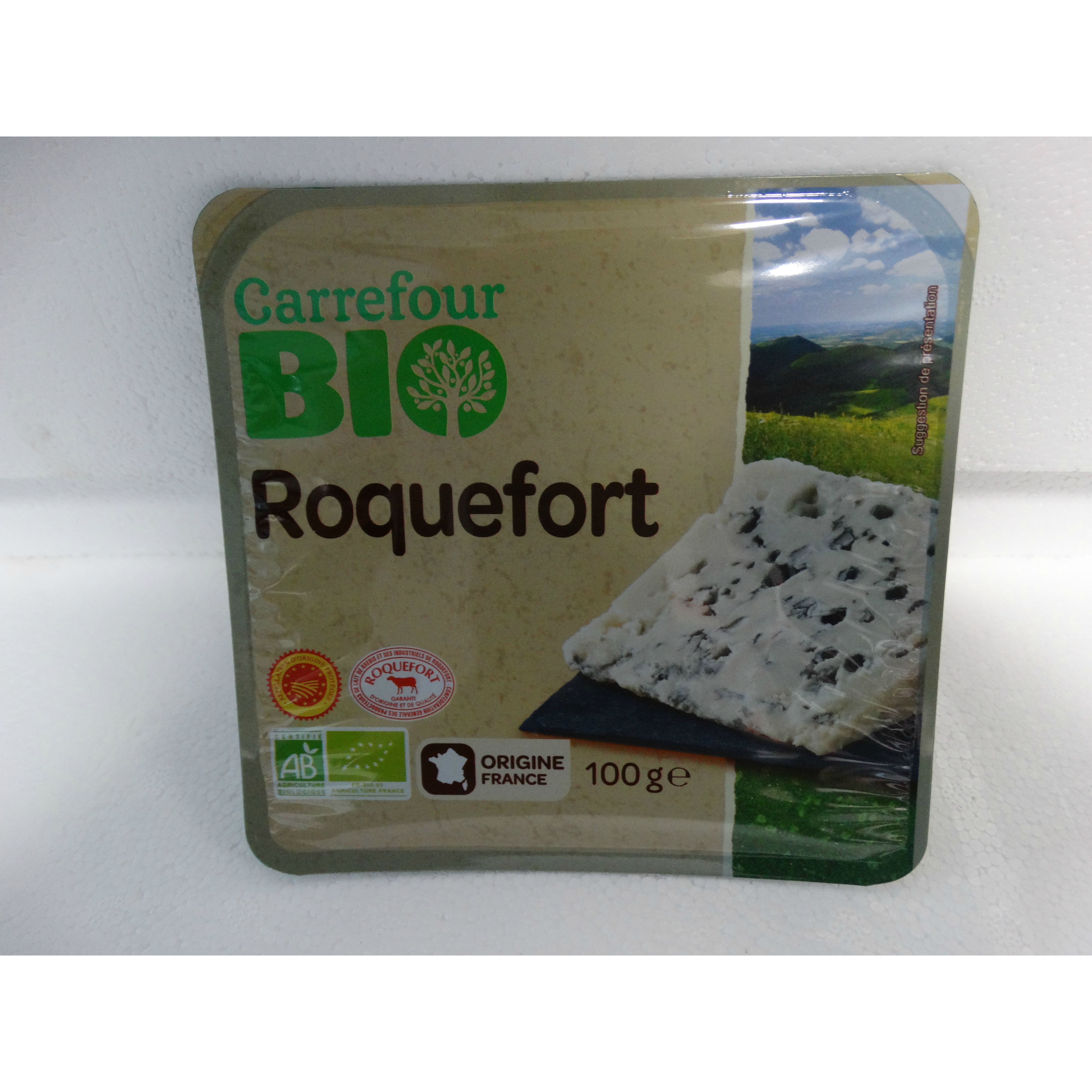Carrefour Bio - Fromage roquefort au lait de brébis