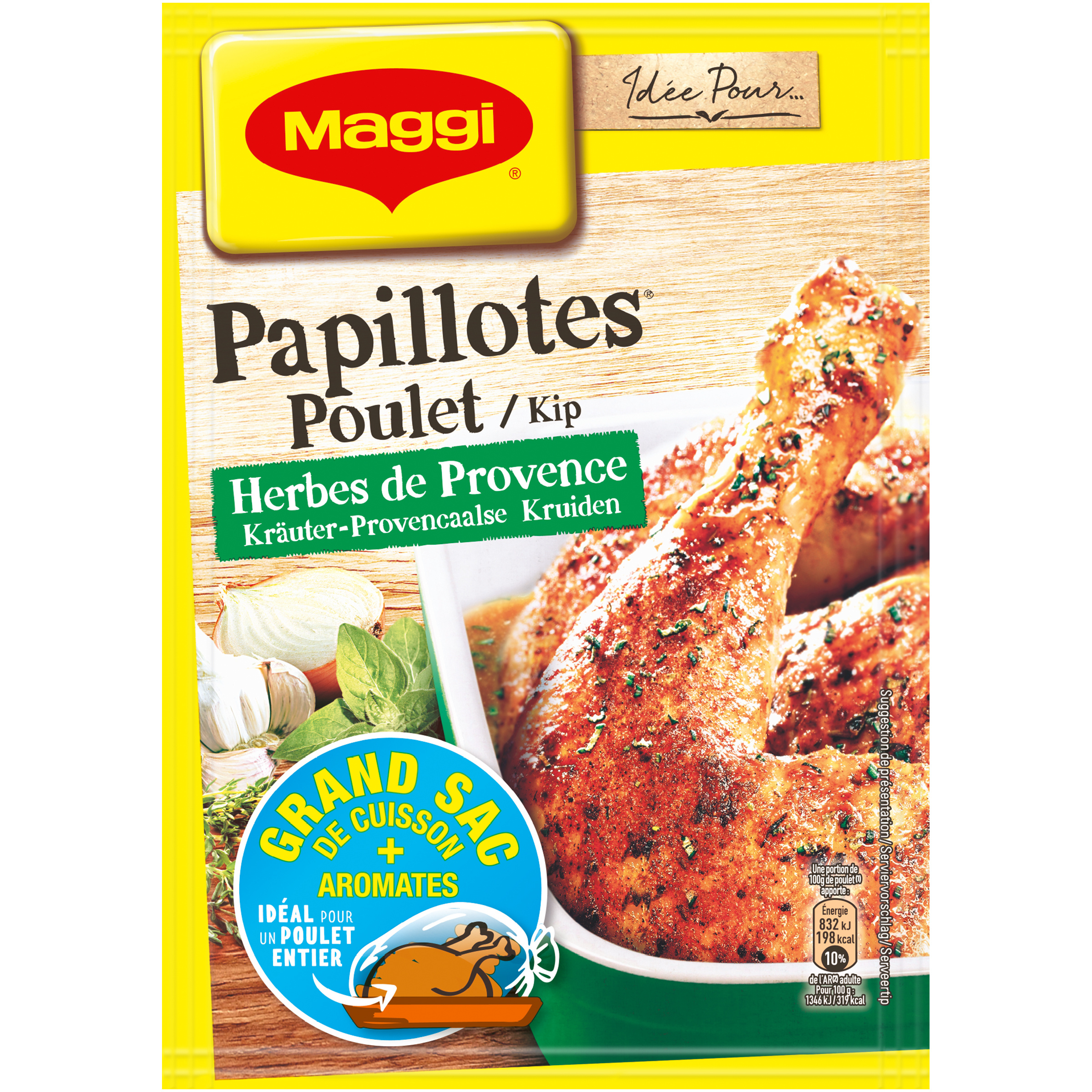 Maggi Papillotes Poulet Herbes De Provence 34g