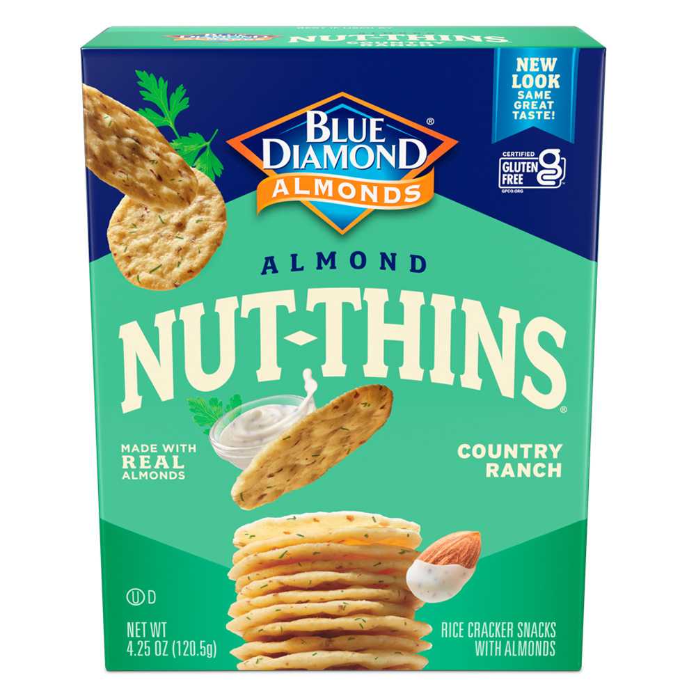 Country Ranch Rice Cracker Snacks with Almonds