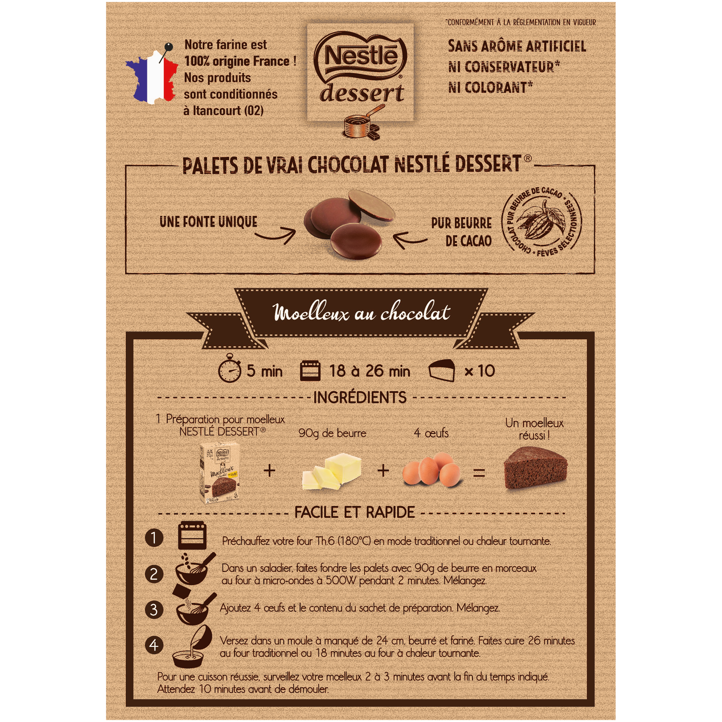 Nestle Dessert Preparation Moelleux Au Chocolat 344g Croquons La Vie