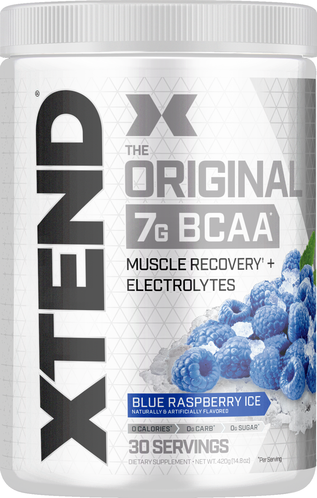 Xtend Dietary Supplement, Raspberry Blue