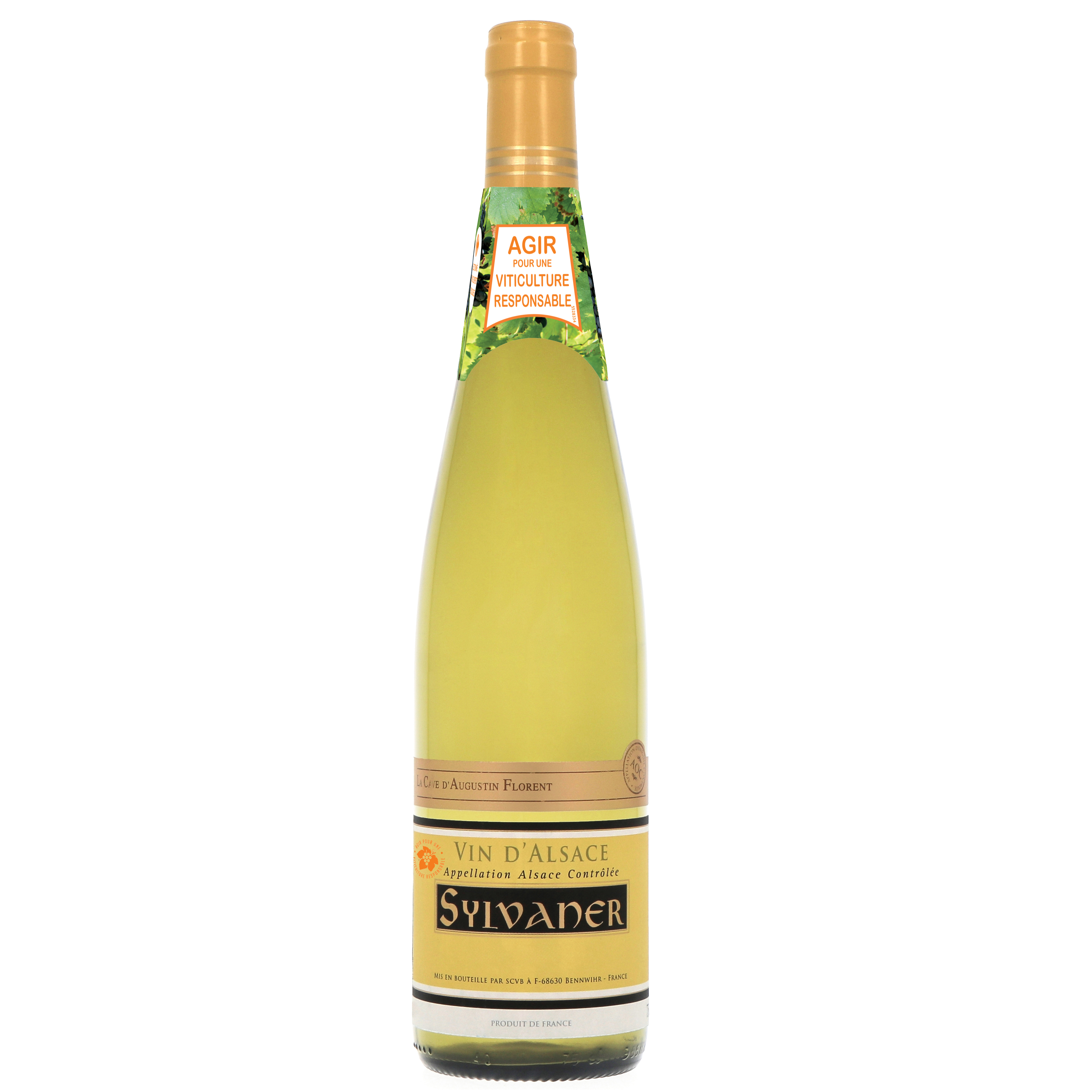 La Cave d'Augustin Florent - Vin blanc d'alsace AOP sylvaner domestique (750 ml)