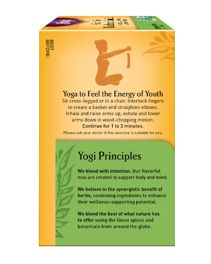 Yogi Green Tea Bag Blueberry Slim Life Herbal Supplement 16 Ea