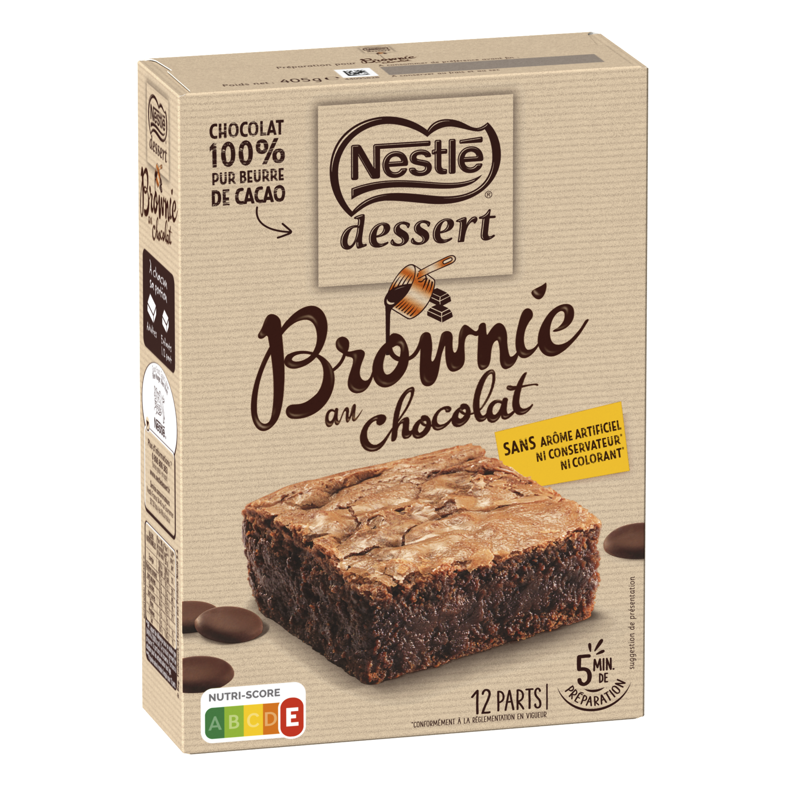 Nestle Dessert Preparation Brownie Au Chocolat 405g Croquons La Vie