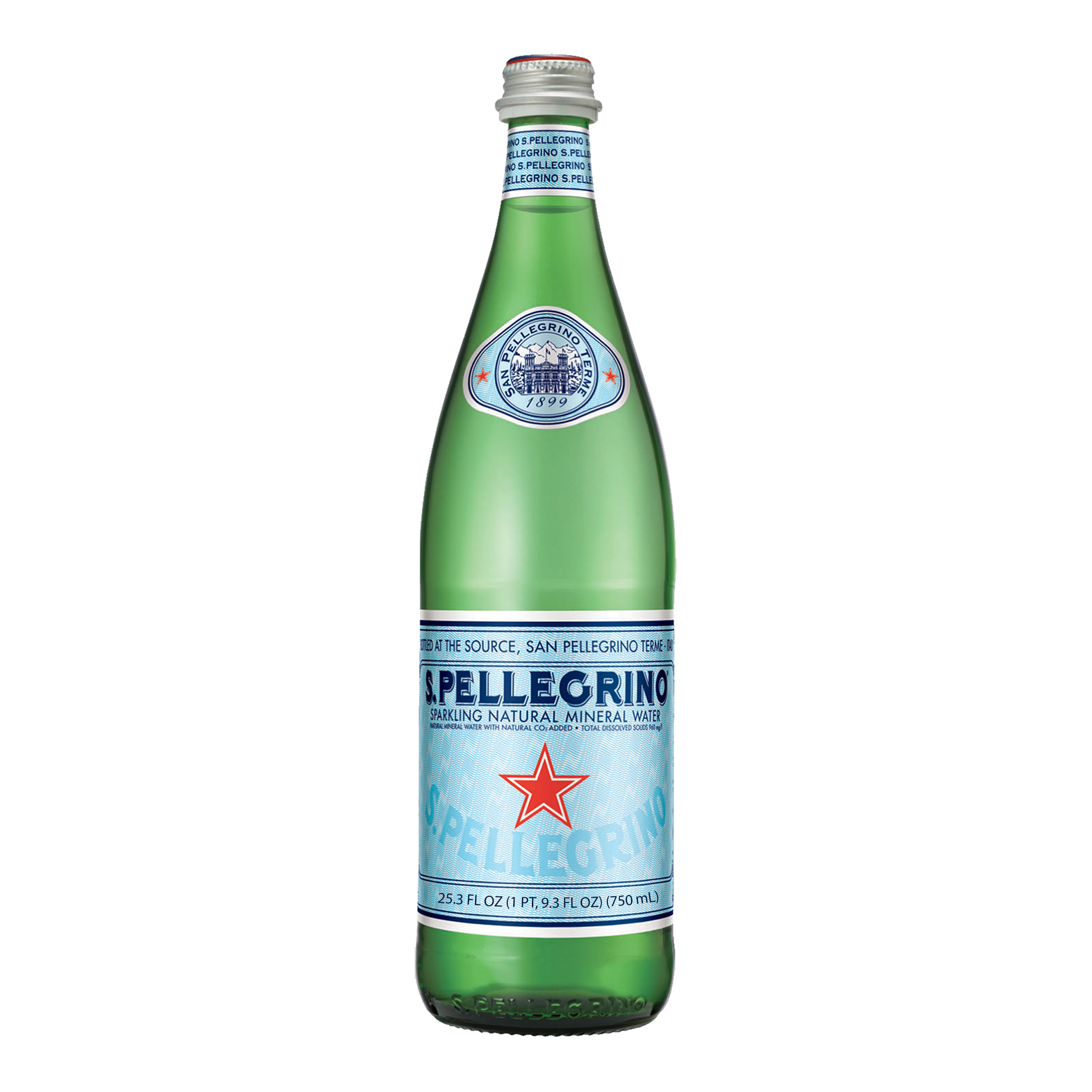 SPARKLING NATURAL MINERAL WATER WITH NATURAL CO2 ADDED