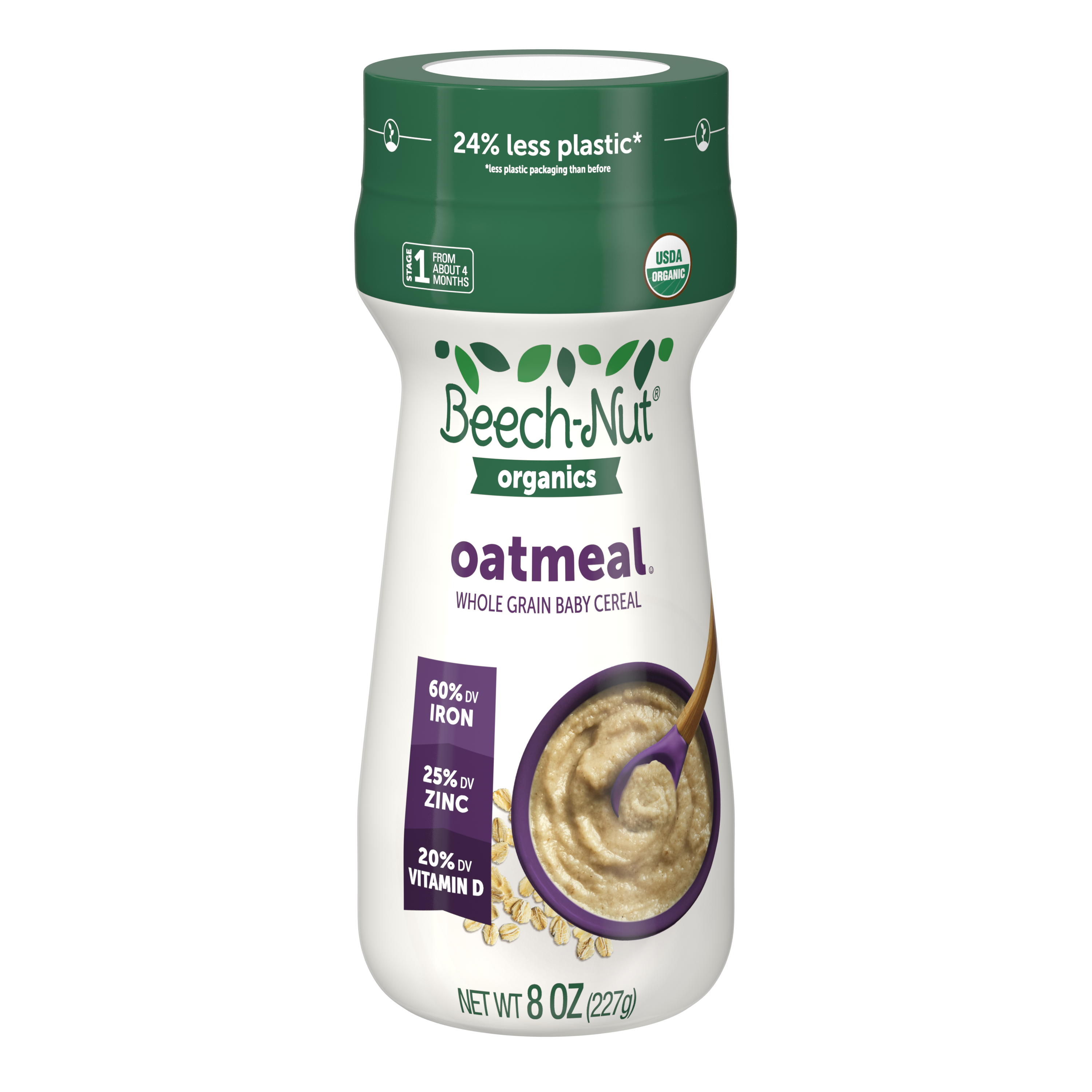 Beech nut whole grain baby cereal
