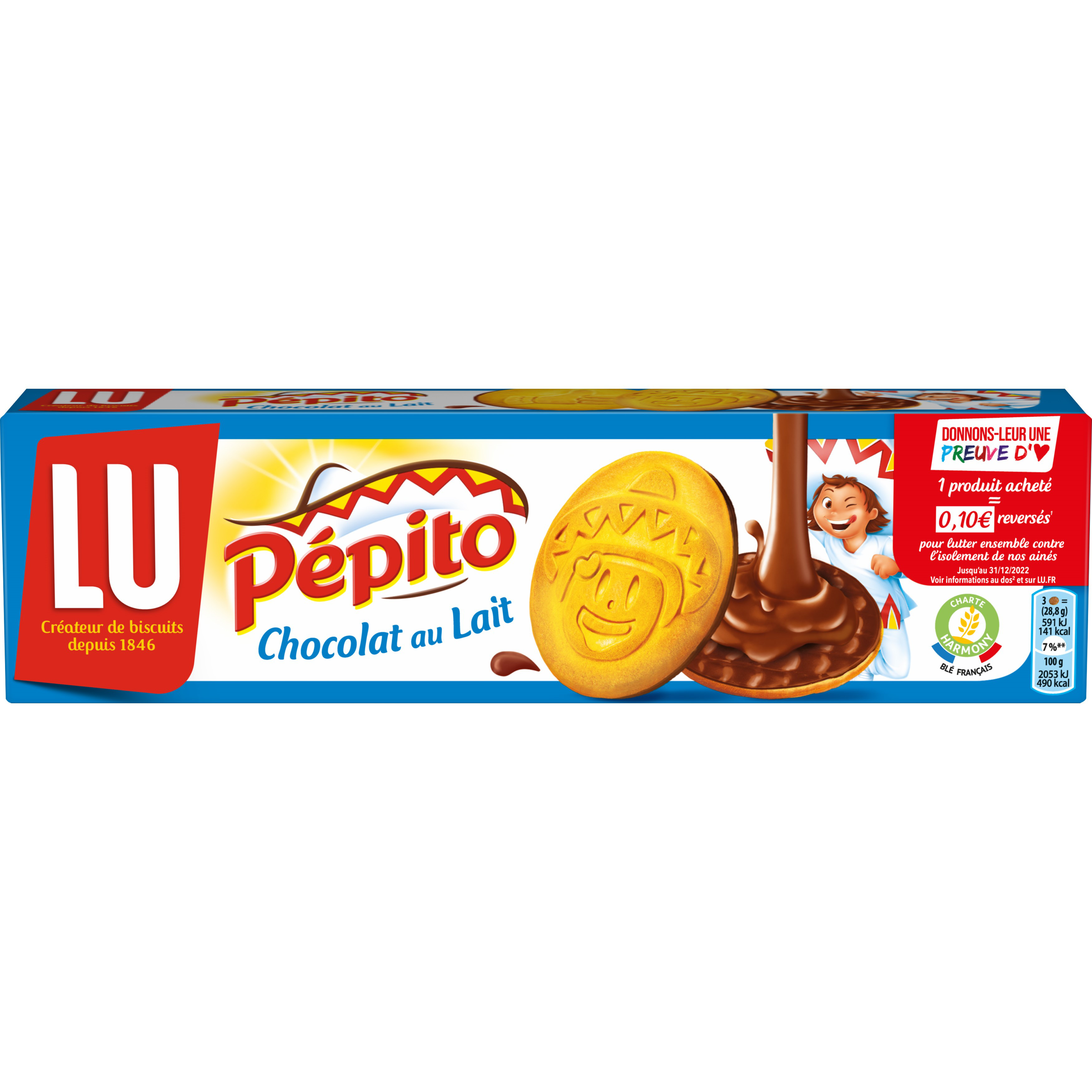 LU - Biscuits au chocolat au lait pépito (192g)