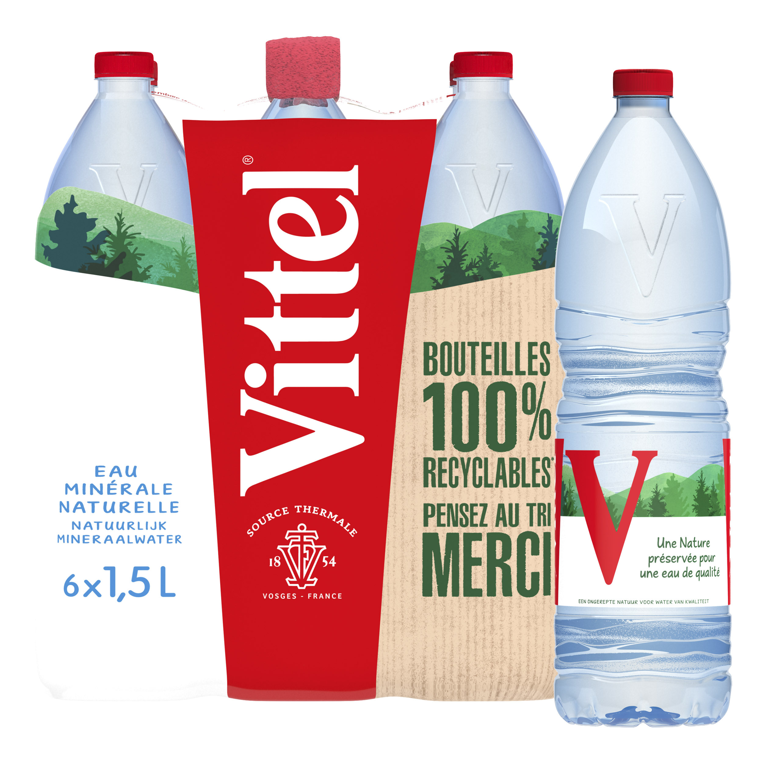 Vittel Eau Minerale Naturelle 6 X 1 5l Croquons La Vie