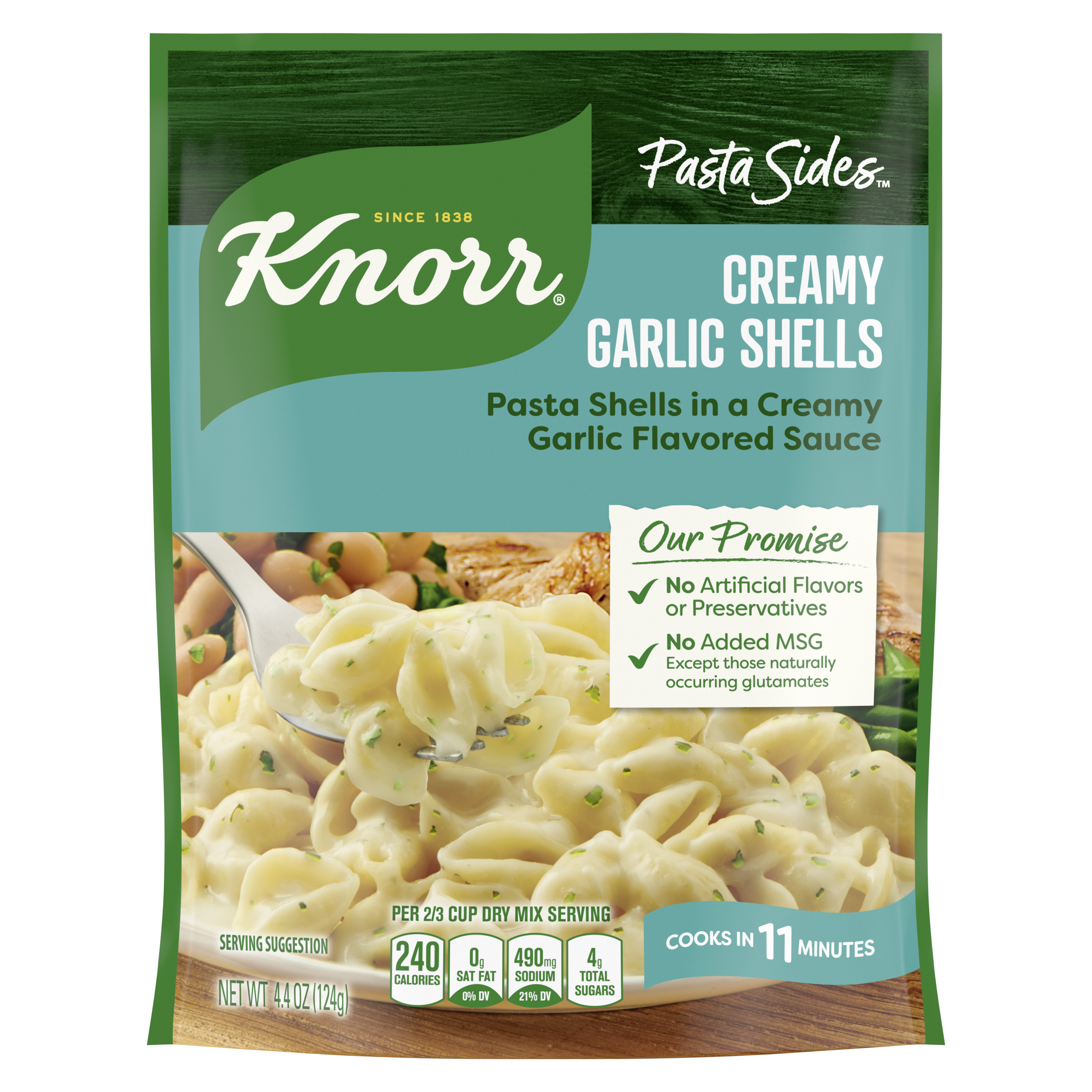 Italian Sides Creamy Garlic Shells