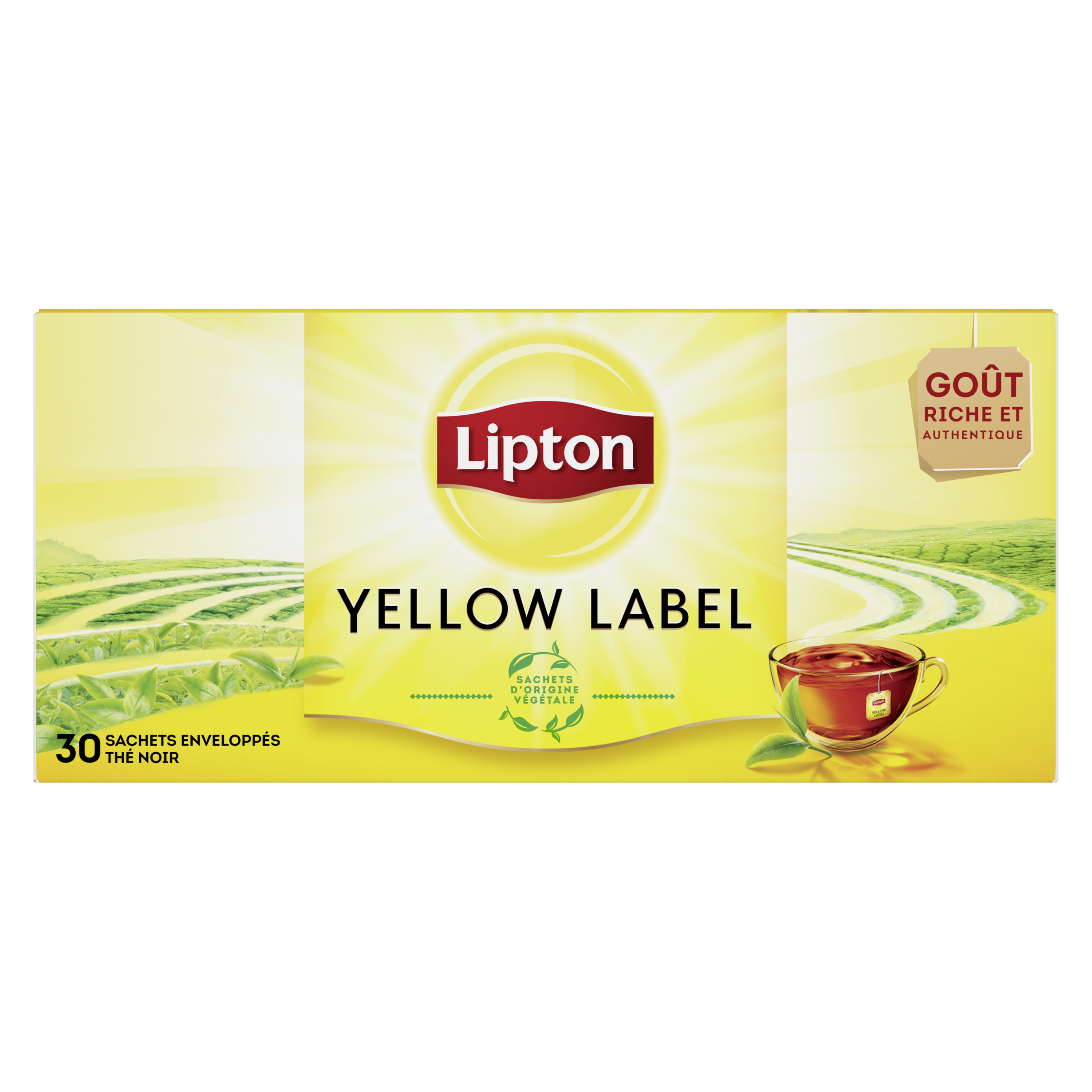 Lipton - Thé noir yellow label (30)