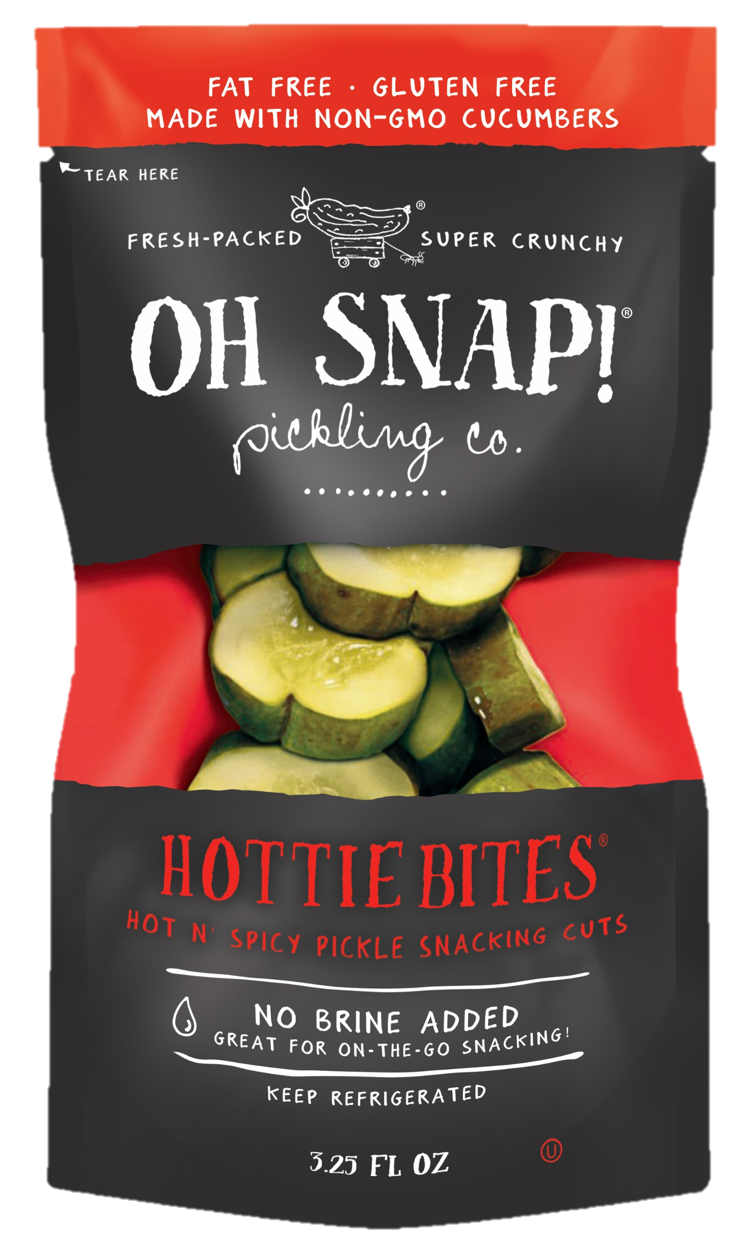 Hottie Bites Hot 'N Spicy Pickle Snacking Cuts