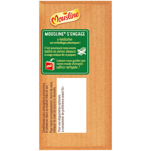 MOUSLINE Purée Crème Muscade Format Individuel (4x31,25g)