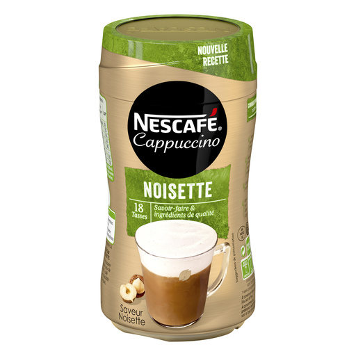 NESCAFE Cappuccino Noisette, café soluble, Boite de 270g