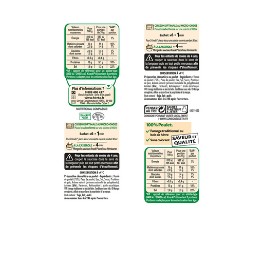 HERTA KNACKI POULET Saucisses Sans Nitrite 6P VVF ... HERTA KNACKI POULET Saucisses Sans Nitrite 6P VVF ...