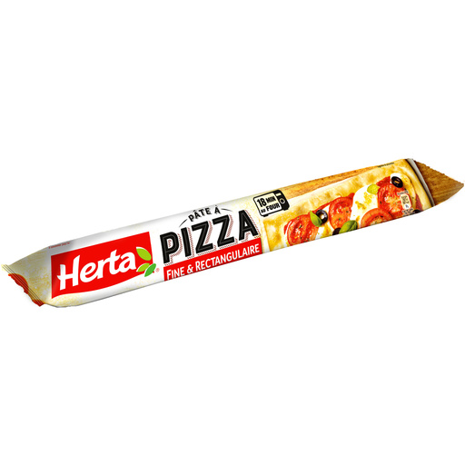 HERTA Pâte à Pizza Fine et Rectangulaire - 390g | Croquons la vie