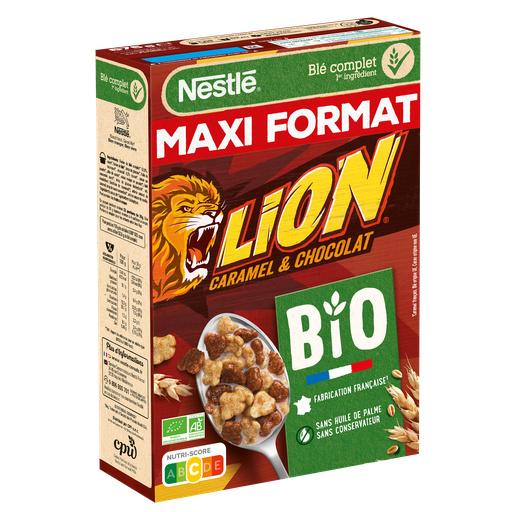 NESTLE LION BIO Céréales 675g Croquons la vie